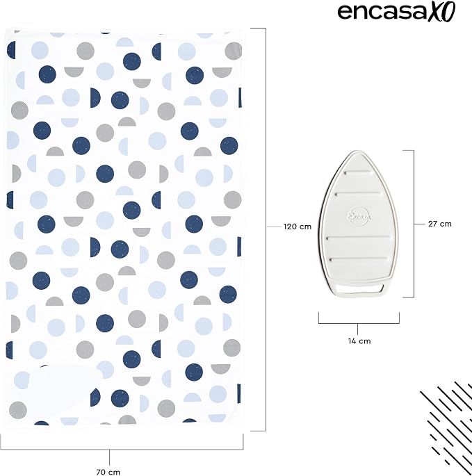 Encasa XO Ironing Mat/Pad with 3mm Padding & Silicone Iron Rest - Image 4