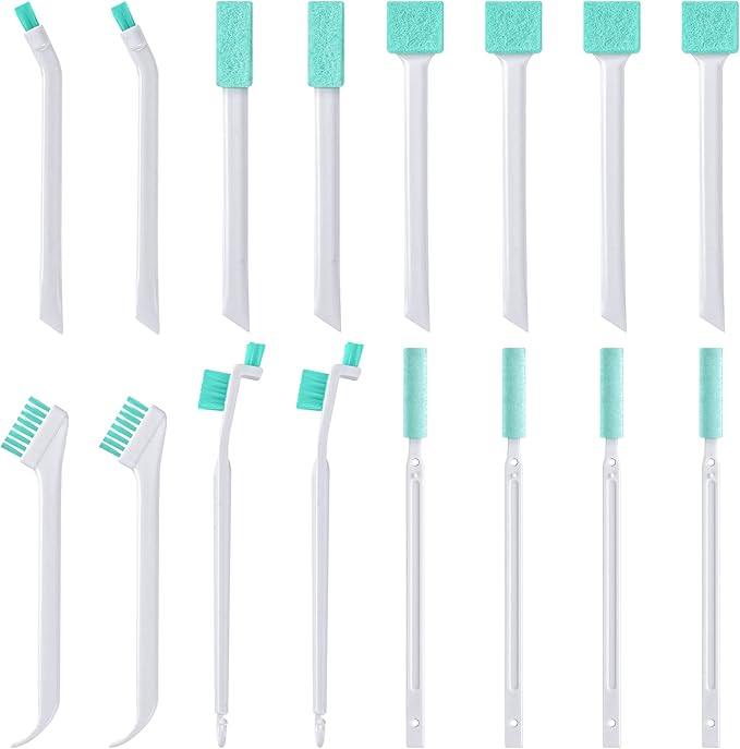 Small Cleaning Brushes for Small Spaces, Tiny Household Cleaning Supplies Tools by Lumkew