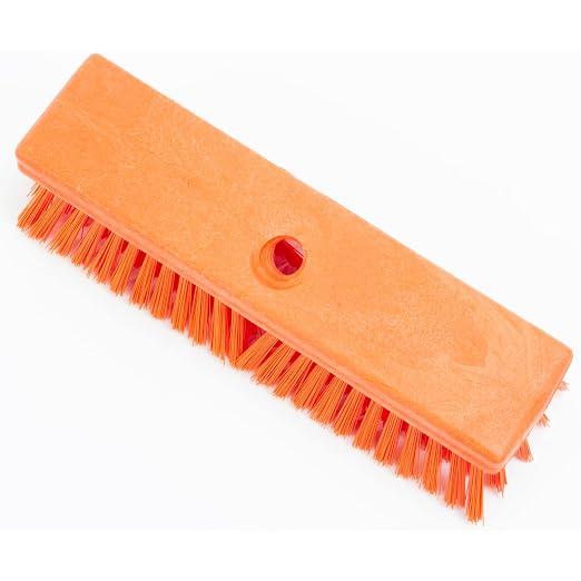 SPARTA Plastic Floor Scrub Brush, Brush Head Only, Deck Brush - Image 2