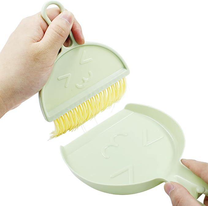 Hitefu Small Broom and Dustpan Set, Mini Dust Pans and Brush Set, Broom - Image 4