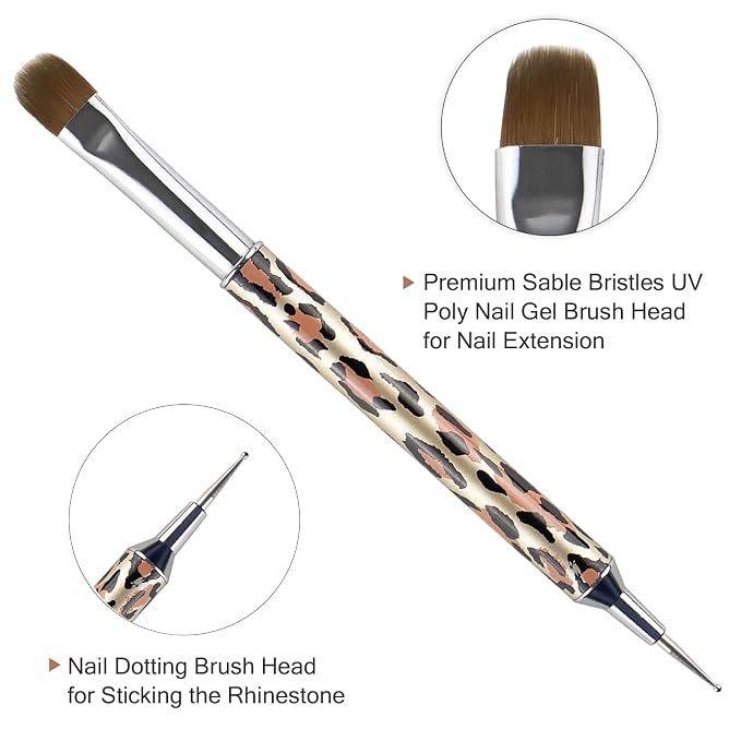 VONYA Kolinsky Acrylic French Tip Gel Nail Art Brush - Image 3