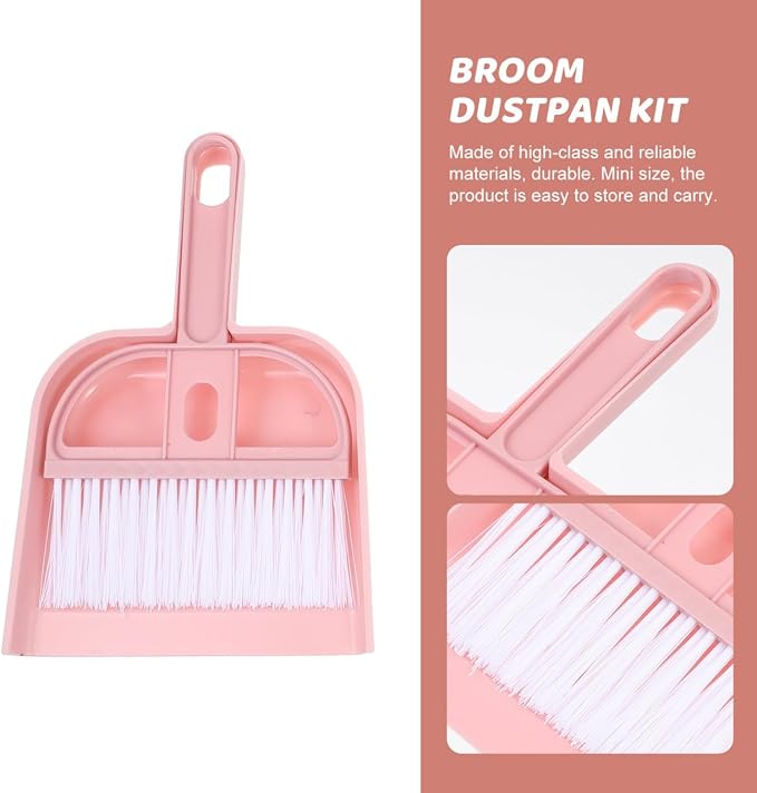 Mini Broom and Dustpan Set Compact Desktop Cleaning Tools - Image 5
