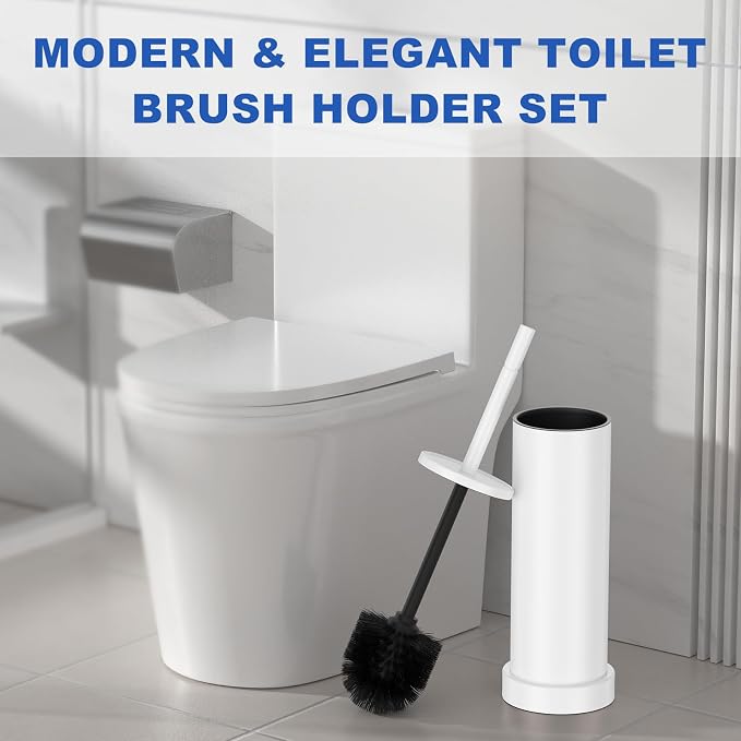 Toilet Brush and Holder Set: 304 Stainless Steel - Image 8