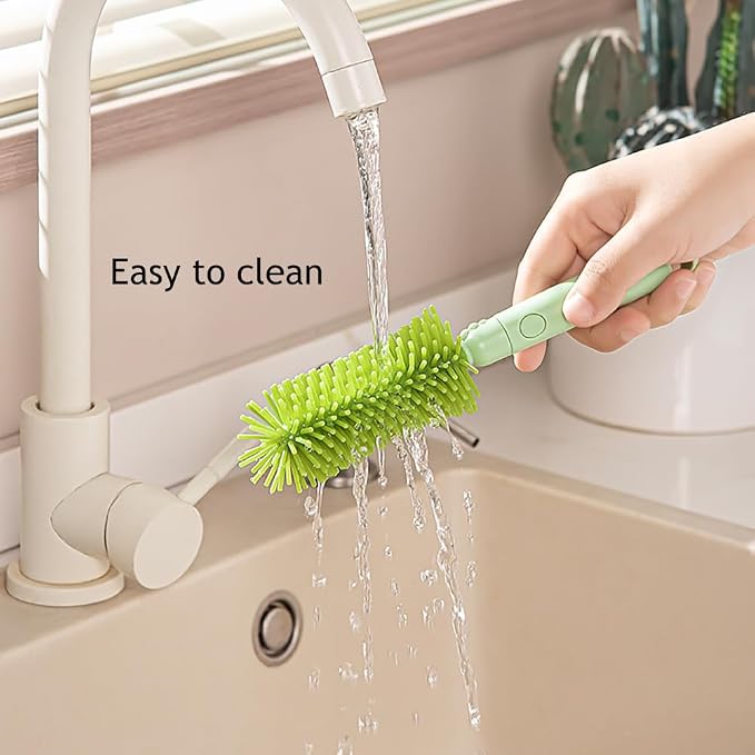 6-in-1 Travel Baby Bottle Brush Set, Silicone Brush Kit - Image 5