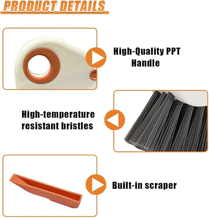 YoRise 2 in 1 Car Groove Cleaning Brush, Universal Auto Door Crevice Cleaning - Image 3