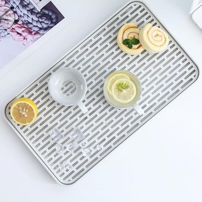 Plastics Drain Tray, Cup & Dish Drying Rack, Drain Board 2 Tier Non Slip - Image 7