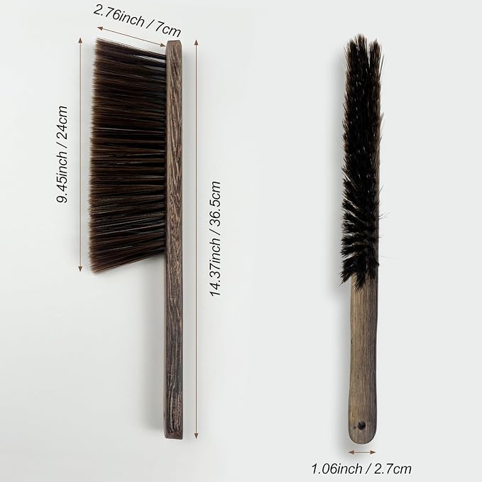 Wood Dusting Brush, Handheld Soft Bristle Cleaning Broom - Image 6