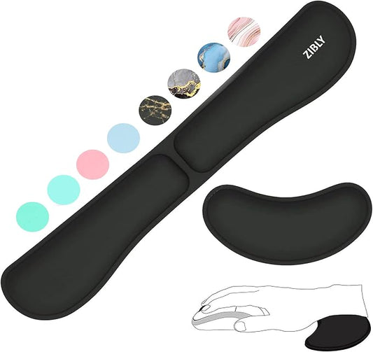 Zibly Ergonomic Gel Keyboard Wrist Rest & Mousepad Rests by Zibly