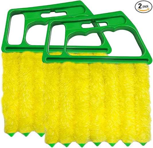 2 PCS Blind Cleaner Duster Tool, Window Venetian Hand-held 7 Finger Dusting by DXNQ