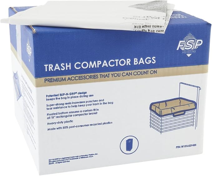 Whirlpool W10165294RB Trash Compactor ct, 60 Bags by Whirlpool
