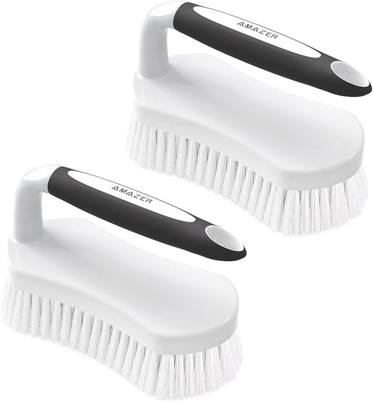 Amazer Scrub Brush for Cleaning Comfort Grip Shower Scrubber Stiff Bristles by Amazer