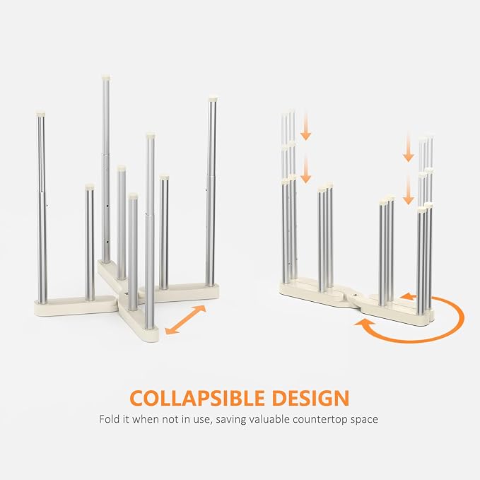 Reusable Storage Bag Drying Rack, Retractable Metal Bottle Drying Rack - Image 3
