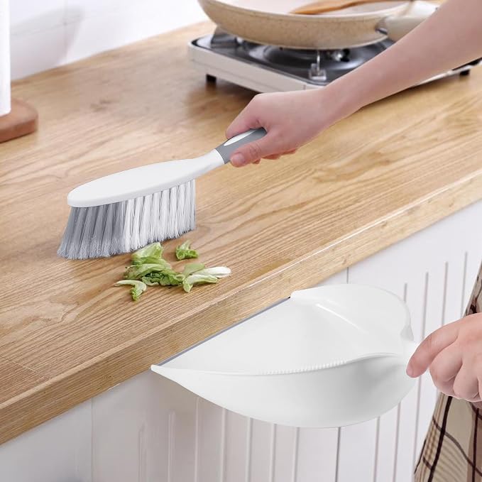 NACENA Dust Pan and Brush Set, Large Hand Broom and Dustpan Set Large Brush and - Image 7