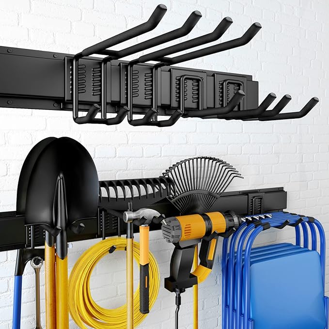 32 Inches Garage Storage, Garage Organization, Wall Mount Garden Tool Organizer by UUP