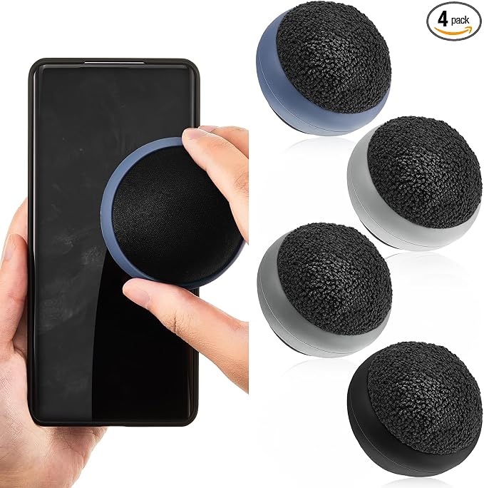 Suclain 4 Pack Touch Screen Cleaner Balls Phone Cleaning Ball Microfiber Touch by Suclain