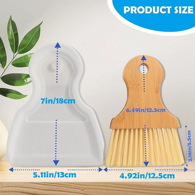 Mini Broom and Dustpan Set Portable Hand Broom - Image 2