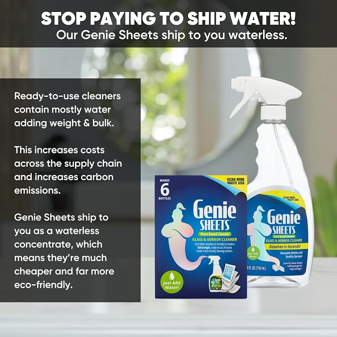 Microfiber Wholesale Genie Sheets Bathroom Cleaner | 1 Bottle - Image 4
