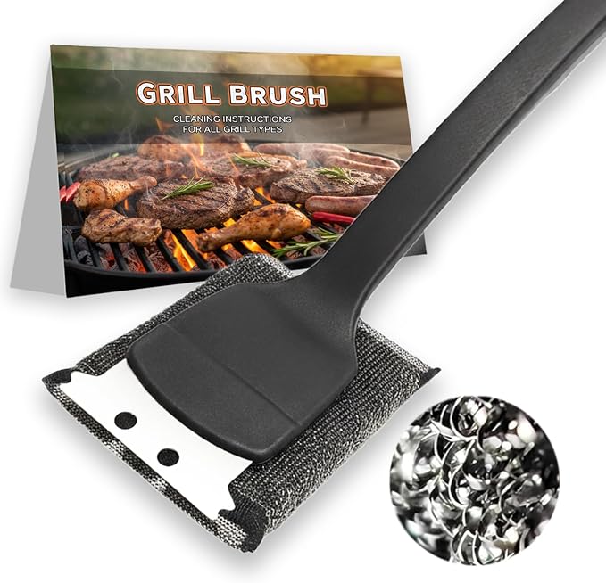 BBQ Grill Brush for Outdoor Grill Accessories by CasaNaivra