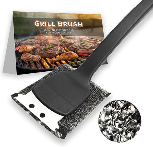 BBQ Grill Brush for Outdoor Grill Accessories by CasaNaivra