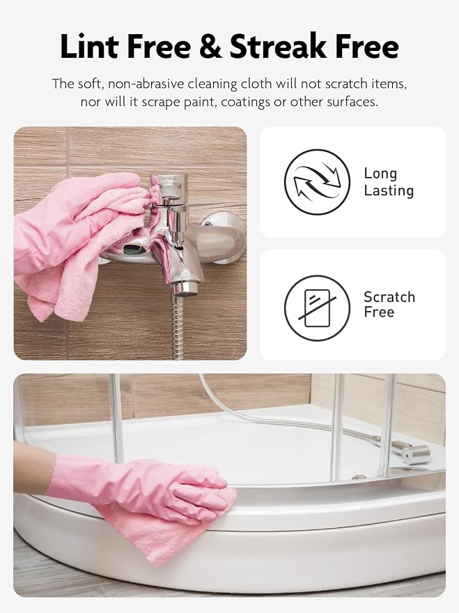 Fantasticlean Microfiber Cleaning Cloth Roll -40 Pack, Tear Away Microfiber - Image 7