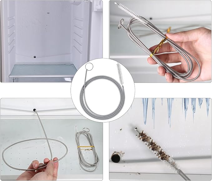 Extra Long Pipe Tube Cleaner Fridge Drain Pipe Dredging Tool Flexible Drain - Image 5
