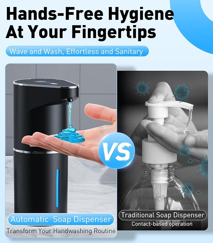 Automatic Soap Dispenser, Touchless Hand Wall Mount Rechargeable 3 Gear - Image 9