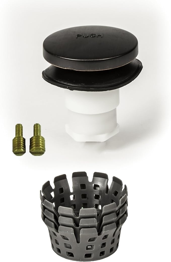 Universal Toe Touch Bath Tub/Bathtub Drain Stopper includes 3/8" and 5/16" by PermaFLOW