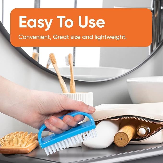 Nail Brush for Cleaning Fingernails, Nail Scrubber Brush, Toe Foot Hands - Image 4