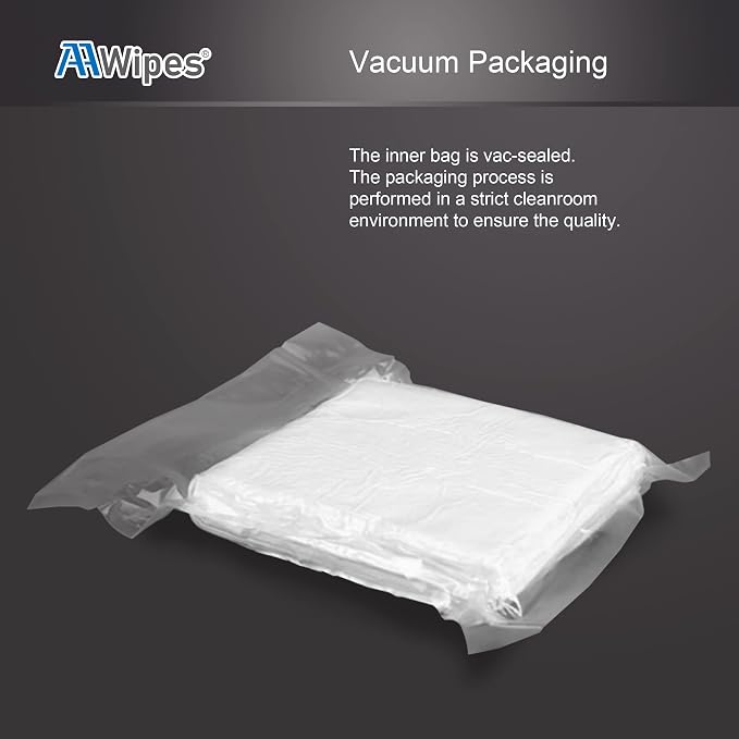 AAWipes Cleanroom Polyester Wipers 4"x4" Double Knit 100% Polyester Wipes Lint - Image 4