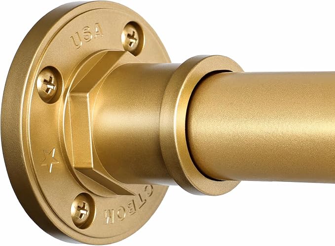 BRIOFOX Industrial Shower Curtain Rod by BRIOFOX
