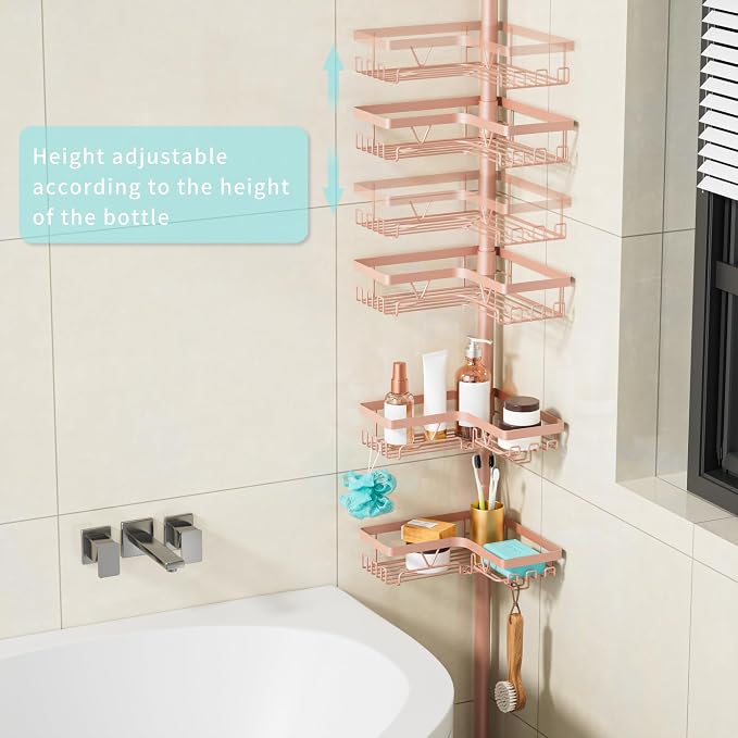 KEGII Corner Shower Caddy Tension Pole - Image 2