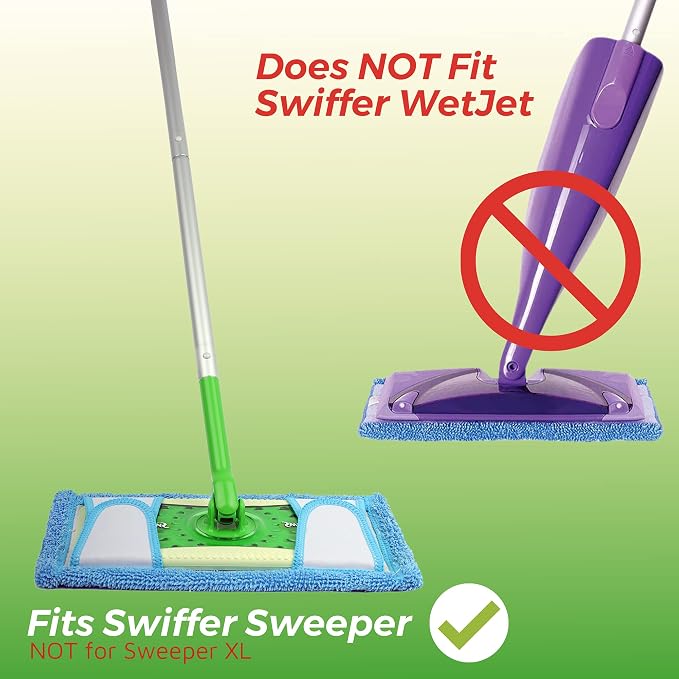 Reusable Mop Pad for Swiffer Sweeper Mop, 12.5'' Microfiber Mop Pad Refill - Image 7