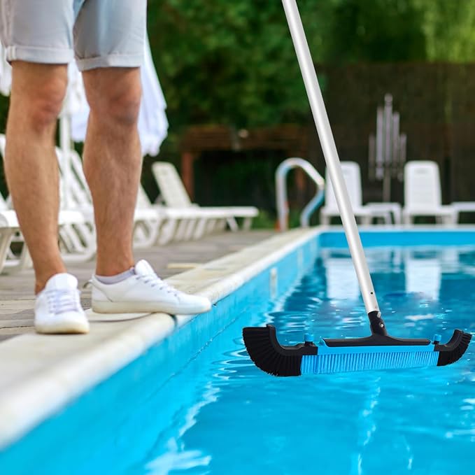 Poolvio 22" Extra-Wide Pool Brush Head, Heavy-Duty Pool Scrubber Brush - Image 7