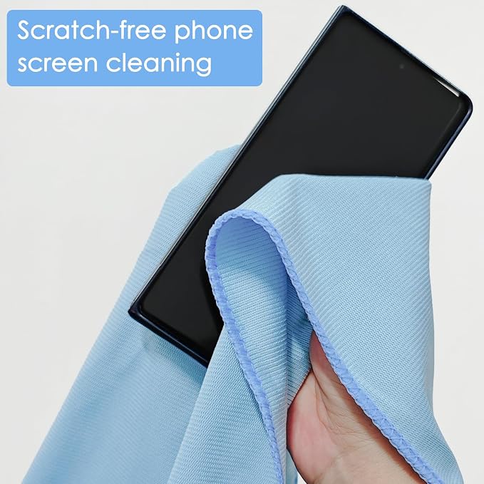 24 Pack Microfiber Glass Cleaning Cloth 16 Inch X 16 Inch Polishing Cloths - Image 5