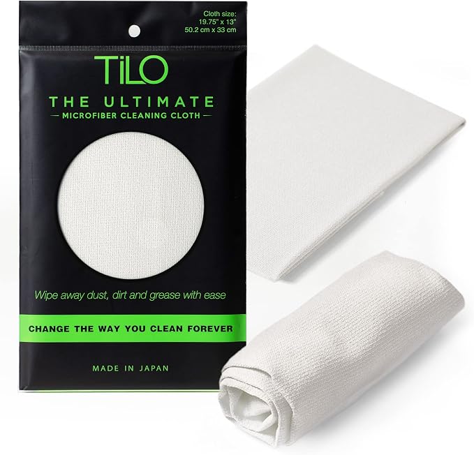 TILO Microfiber Cleaning Cloth – 19x13 Inch Ultra-Absorbent, Reusable Soft by TiLOTHEULTIMATE