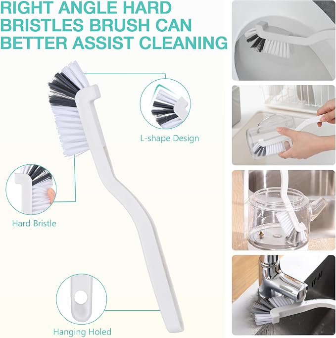 12Pcs Crevice Cleaning Brush Set, Hard Bristle Cleaning Supplies - Image 4