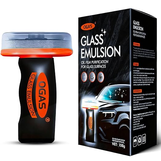 Glass Emulsion Cleaner Oil Film Cleaning Brush, Car Windshield Cleaner Tool by Unknown