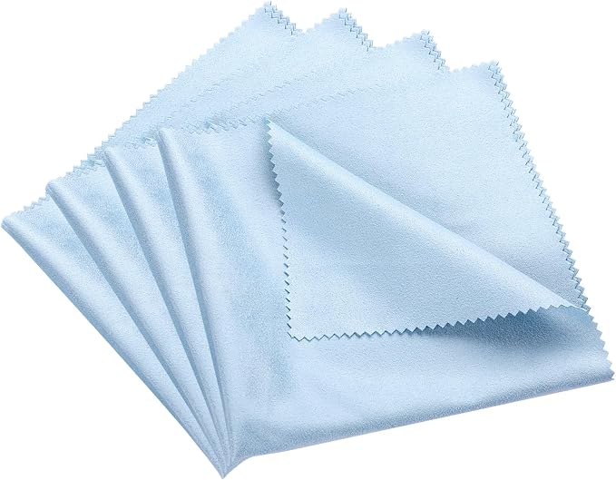4 PCS Soft Cloth for violin 11.8x11.8inch Instruments Cleaning Cloths by Mozeat+Lens