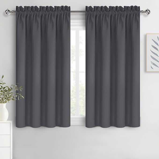 DWCN Kitchen Blackout Short Curtains by DWCN