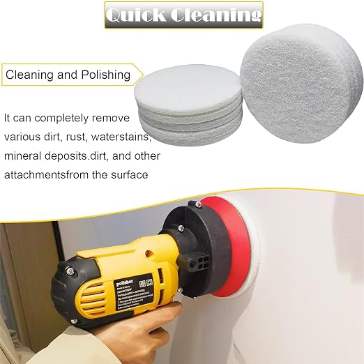 10 Pack 5" 2000 Grit Non-Scratch Polishing Pad Hook & Loop Discs, Non-Abrasive - Image 4