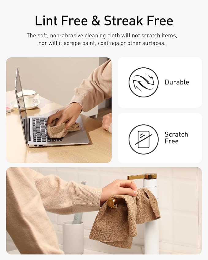 Fantasticlean Microfiber Cleaning Cloth Roll -30 Pack, Tear Away Microfiber - Image 3