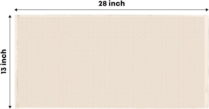 Artoid Mode 100% Cotton Beige Waffle Weave Kitchen Dish Cloths, 13x28 Inch - Image 6