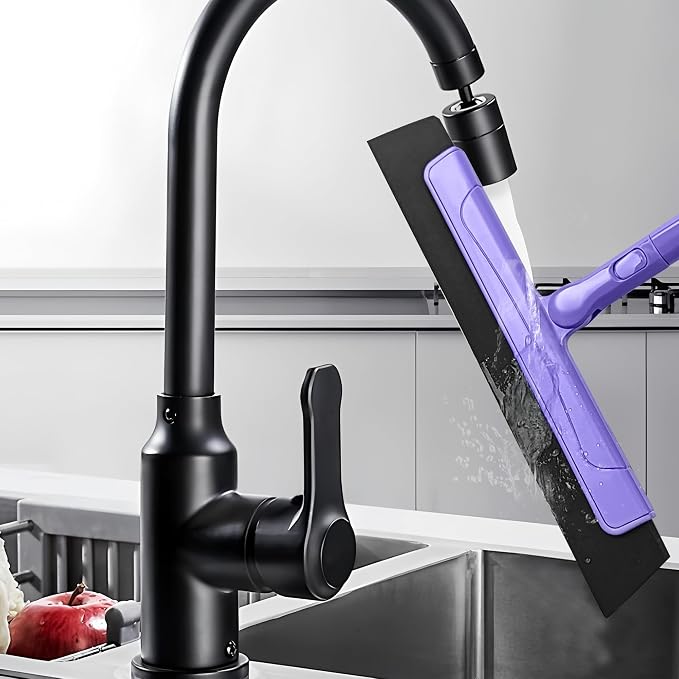 Floor Squeegee for Tile Floor and Shower Glass, Broom Rubber Blade - Image 6