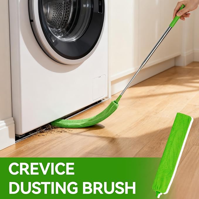Cobweb Duster with Extension Pole, 3-in-1 Washable Cobweb Duster, Duster with - Image 5