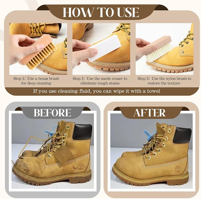 Enhon 5 Piece Suede and Nubuck Cleaning Kit - Image 7