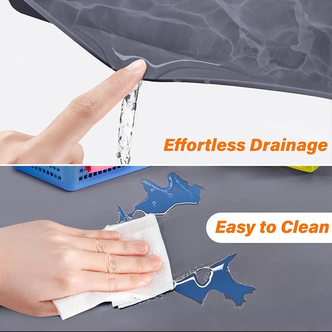 FLATO Waterproof Under Sink Mat 28" x 22" Shelf Liner - Image 3