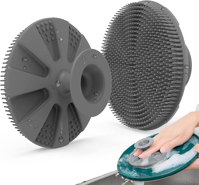 Silicone Sponge, BEAUTAIL Non-Scratch Scrub Sponges by BEAUTAIL