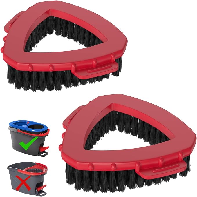 Aifacay 2-Pack Spin Mop Scrub Brush Replacement Heads Compatible by Aifacay
