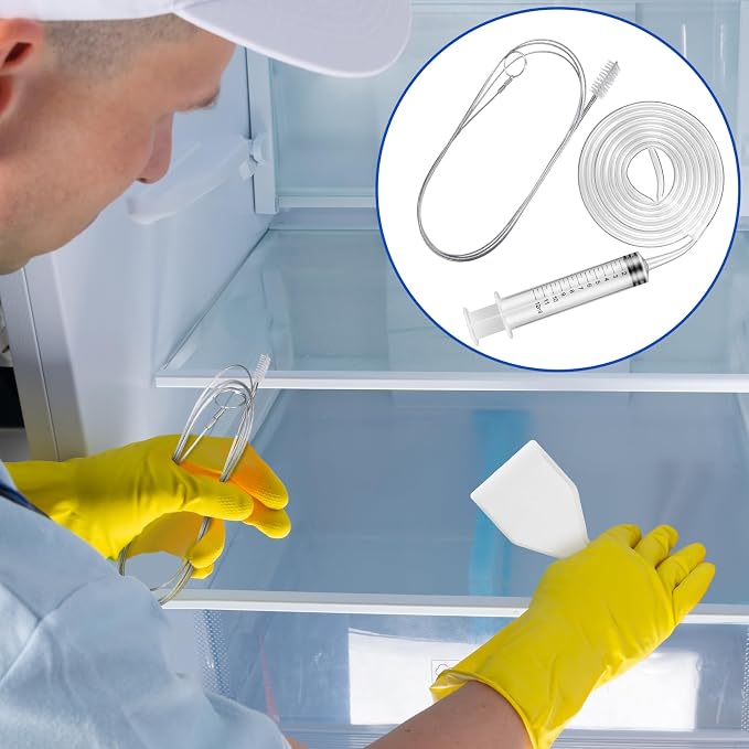Gisafai 9 Pcs 36 Inch Refrigerator Cleaning Kit Fridge Drain Cleaning Tool - Image 3