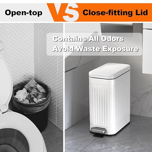 TrashAid Bathroom Trash Can - Image 6